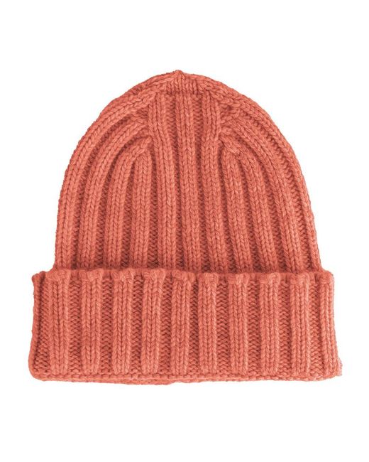 Made In Italy Red Pink Cashmere Hats & Cap for men