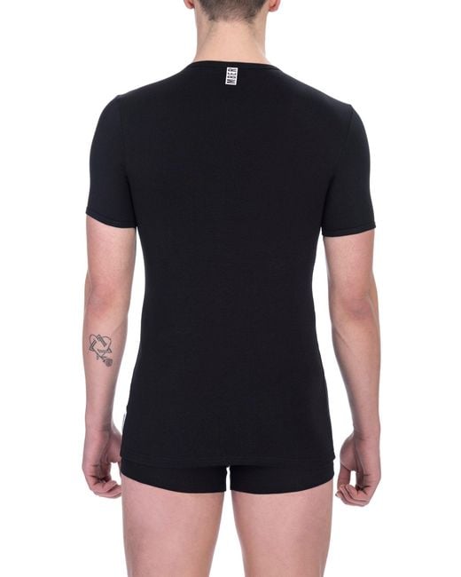 Bikkembergs Black Cotton Men T for men