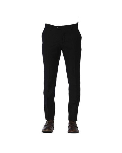 Trussardi Black Wool Men Trouser for men