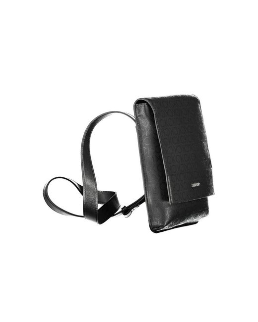 Calvin Klein Black Polyester Shoulder Bag for men