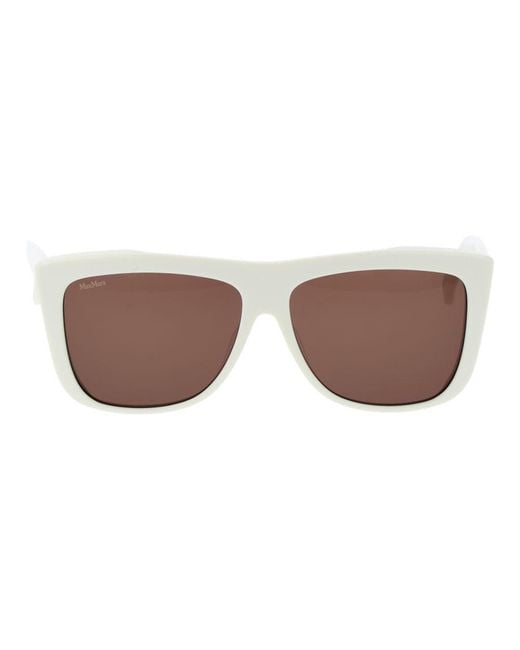 Max Mara Brown Acetate Sunglasses