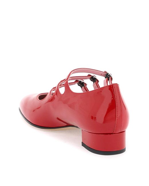 CAREL PARIS Red Patent Leather Mary Jane