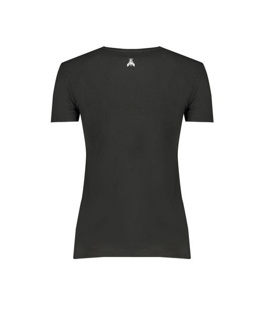 Patrizia Pepe Black Elastane Tops & T-Shirt