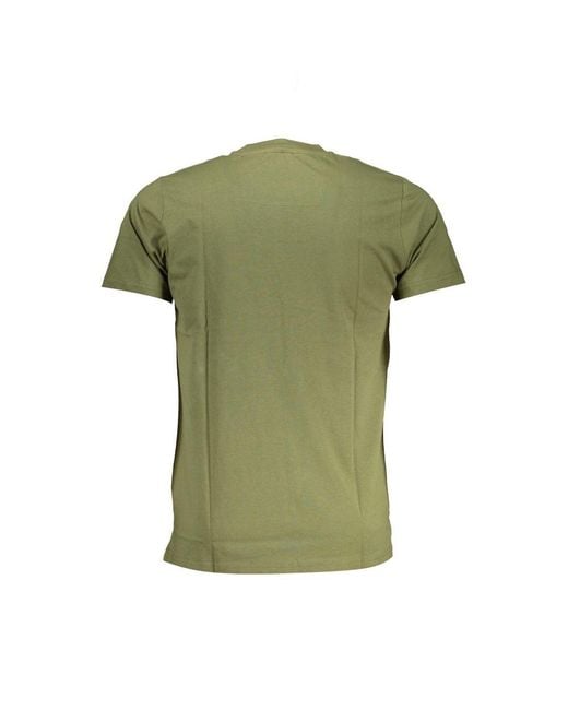 Roberto Cavalli Green Cotton T-Shirt for men