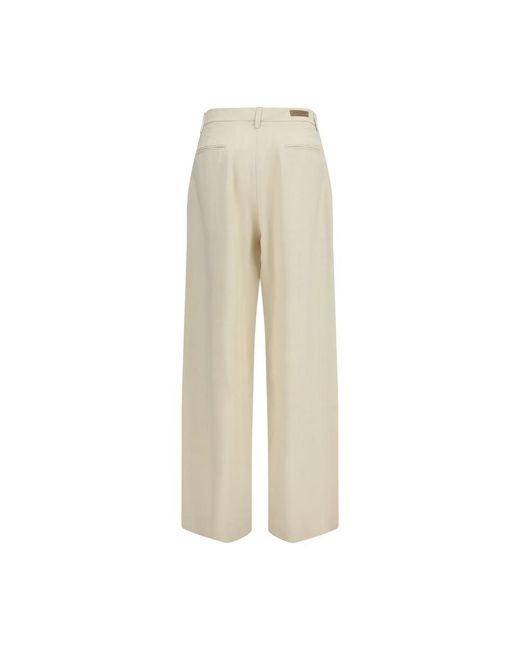 Jacob Cohen Natural Beige Viscose Casual Pants