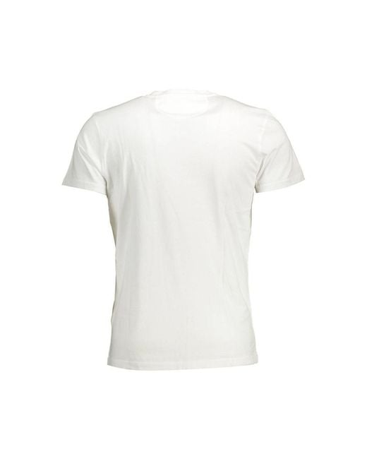 La Martina White Cotton T-Shirt for men