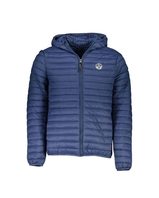 North Sails Blue Polyamide Jacket for men