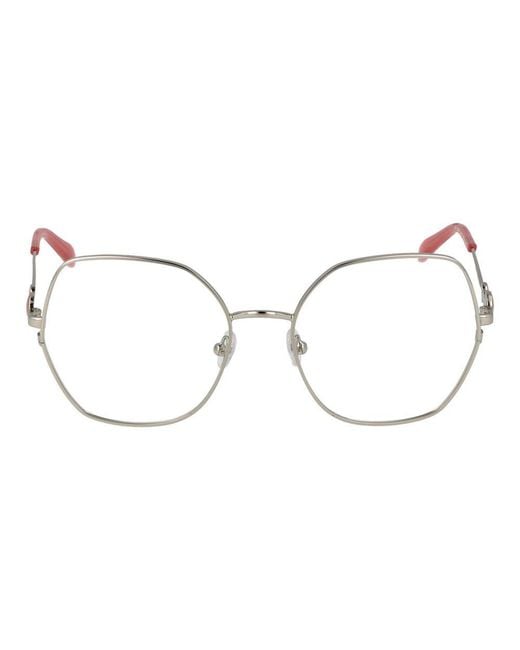 Emilio Pucci Metallic Gray Metal Glasses (frames)