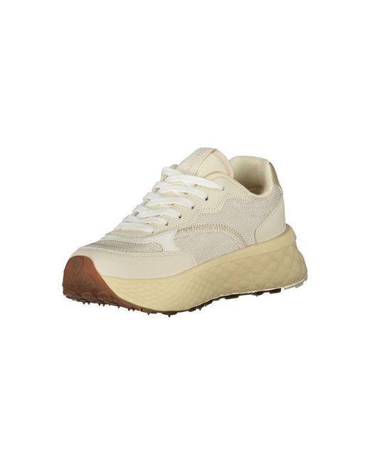 Blauer White Beige Leather Sneaker