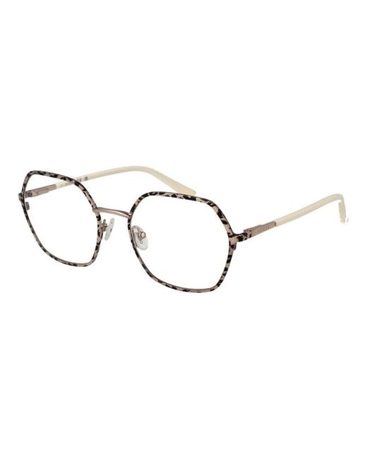 Guess Metallic Gold Metal Glasses (frames) for men