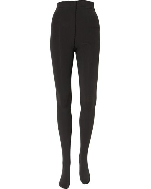 Dolce & Gabbana Black Nylon Tights Stocking Pantyhose Socks Elastane Clothing