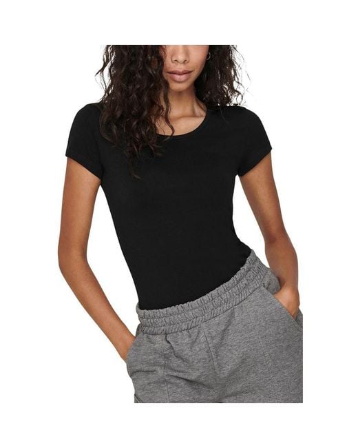 ONLY Black Cotton T