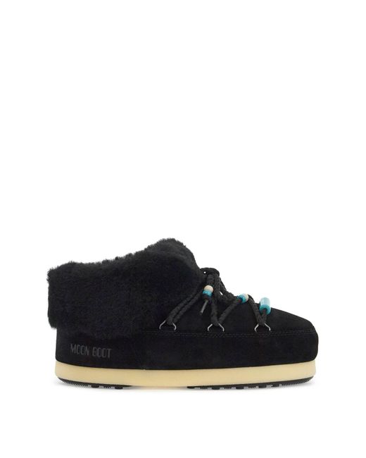 Moon Boot Black Evx Mule Suede Be