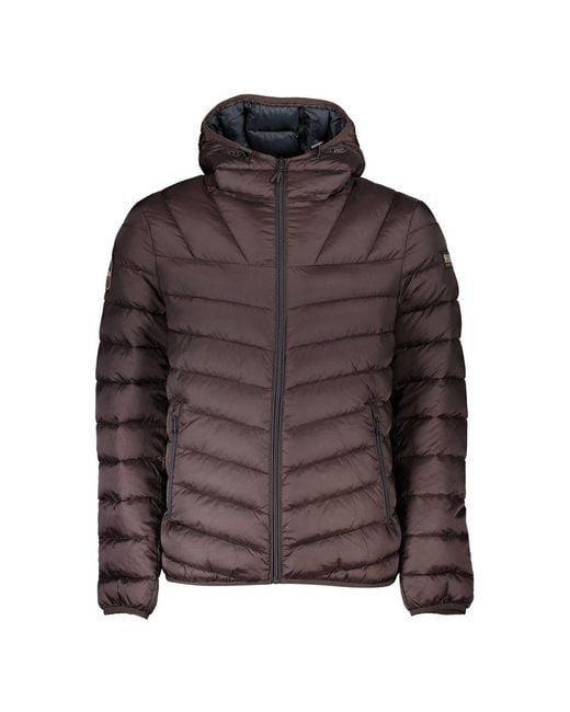 Napapijri Brown Polyamide Men Jacket for men