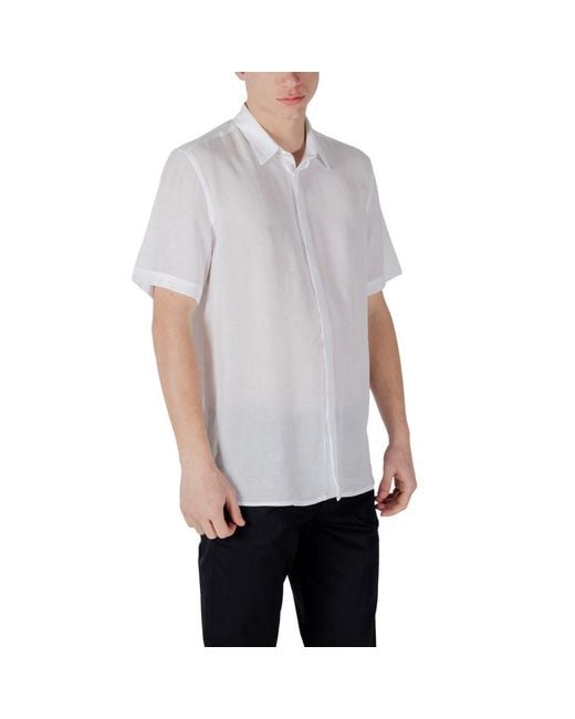 Antony Morato Gray Lyocell Shortsleeve for men