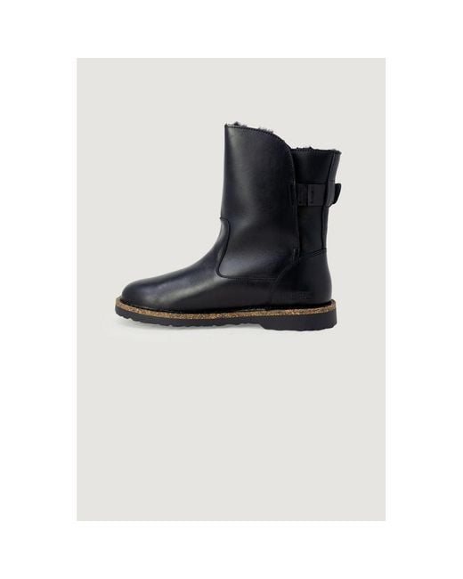 Birkenstock Blue Leather Ankle Boots