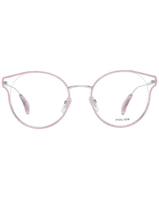 Police Metallic Pink Metal & Plastic Glasses (frames)