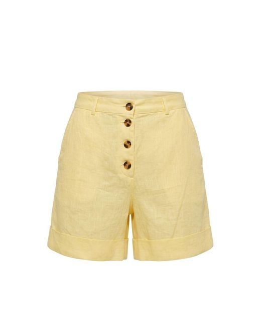 Trussardi Yellow Flax Shorts