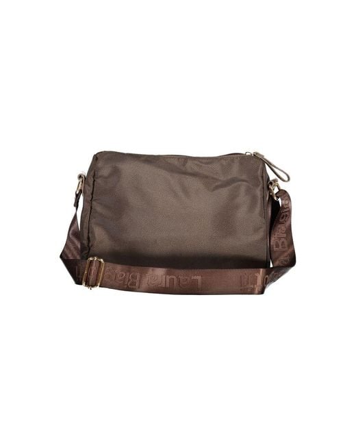 Laura Biagiotti Brown Marrone Polyester Handbag