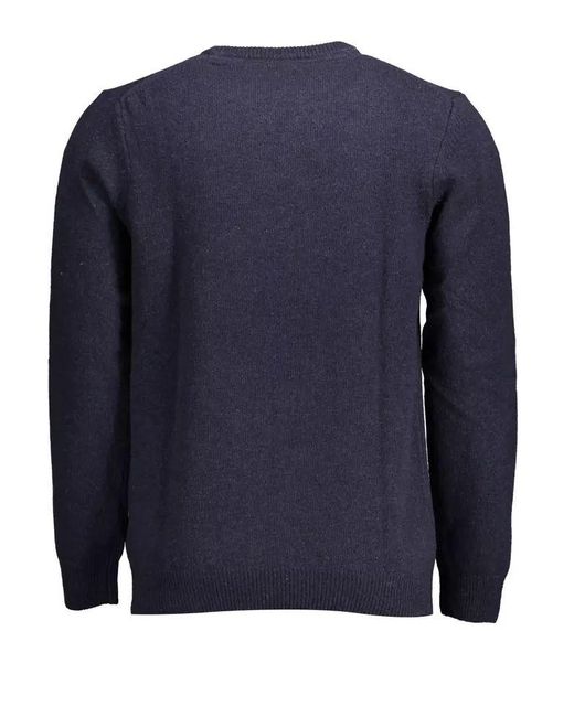 Lyle & Scott Classic Blue Wool Blend Sweater for men