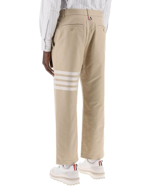Thom Browne Natural Pants With 4-Bar for men
