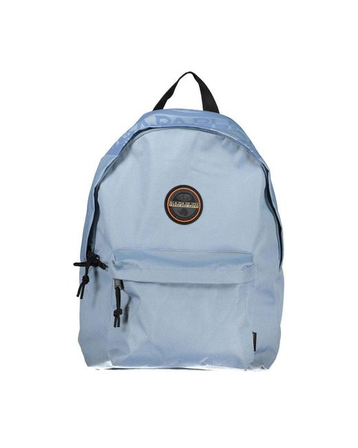 Napapijri Blue Chic Light Cotton Backpack With Logo Detail for men