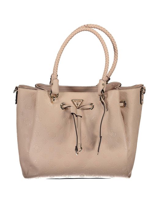 Guess Natural Chic Drawstring Handbag – Timeless Elegance