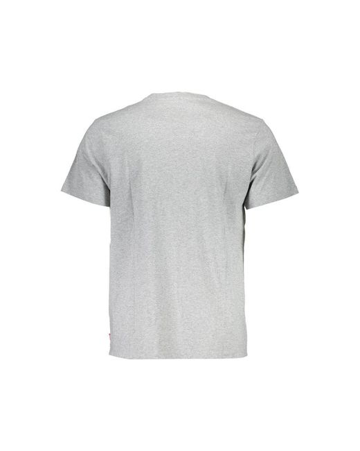 Levi's Gray Cotton T-Shirt for men