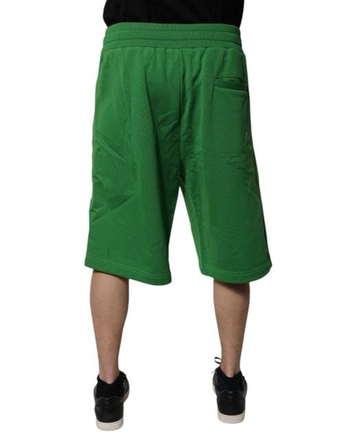 Dolce & Gabbana Green Sweatshorts Casual Style for men