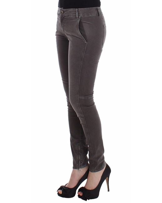 Ermanno Scervino Gray Chic Slim Leg Jeans