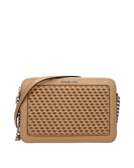 Michael Kors Brown Jet Set Crossbody Bag Leather/Hazelnut