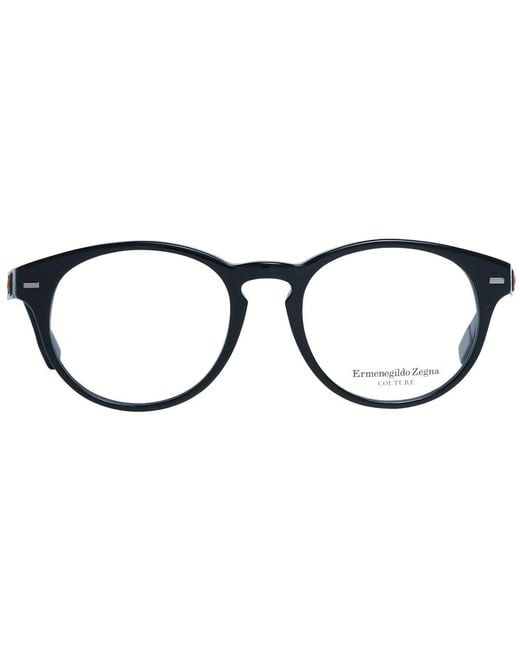 Zegna Black Plastic Glasses (frames) for men