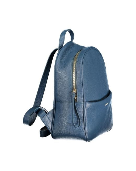 Coccinelle Blue Leather S Backpack