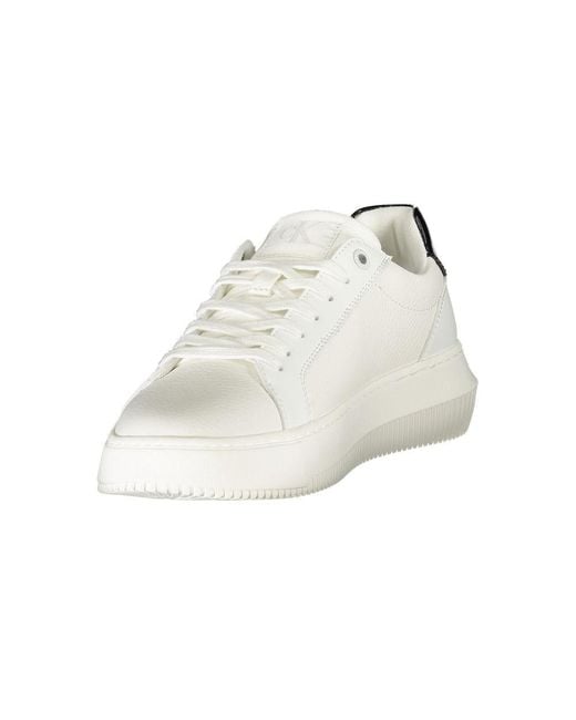 Calvin Klein White Leather Sneaker