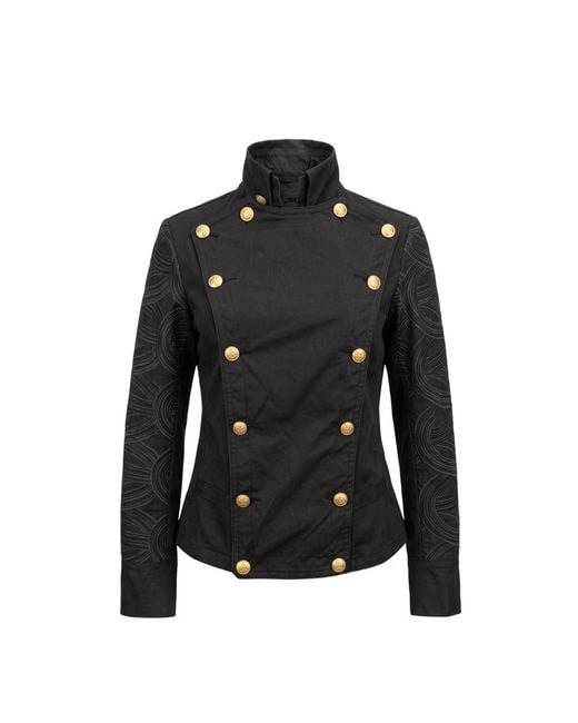 MR & MRS Black Cotton Jacket