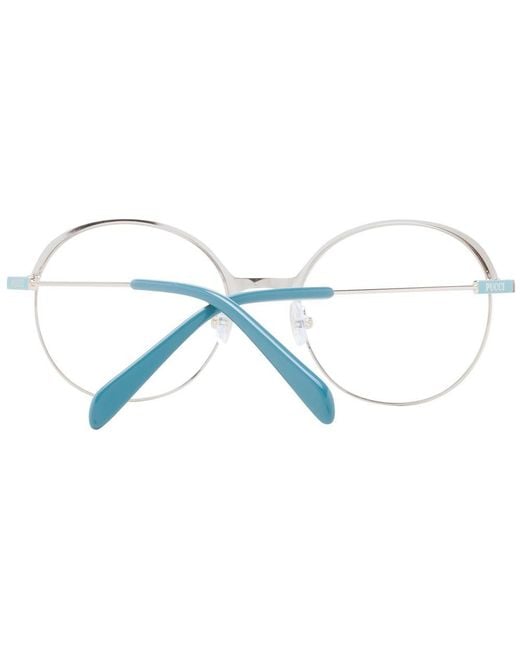 Emilio Pucci Blue Turquoise Metal Glasses (frames)