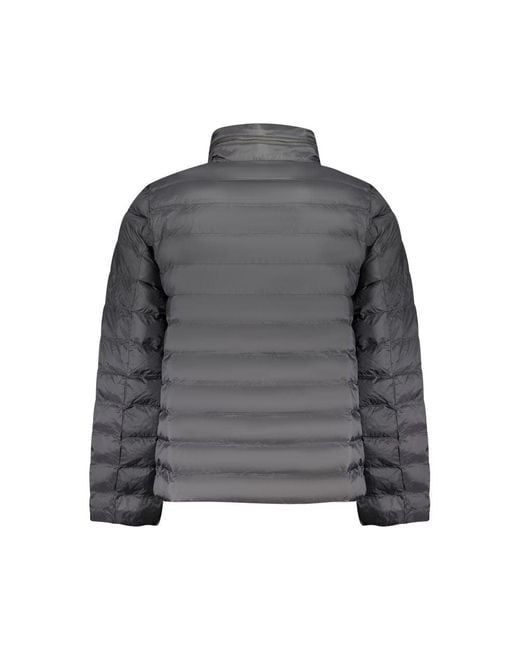 Calvin Klein Gray Padded Jacket Zip Closure for men