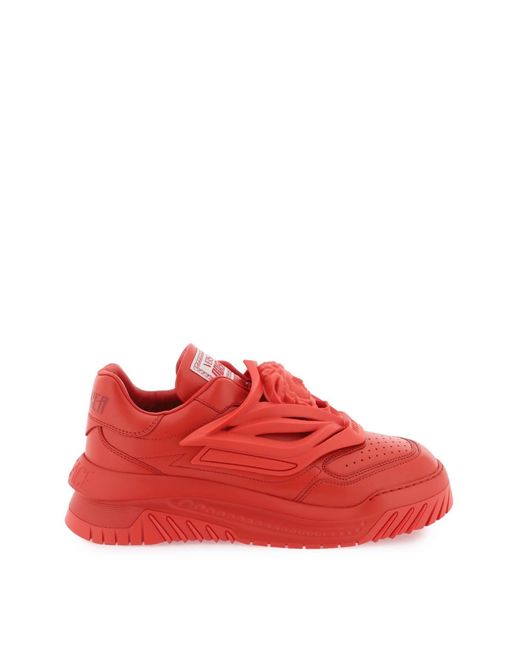 Versace Red 'odissea' Sneakers for men