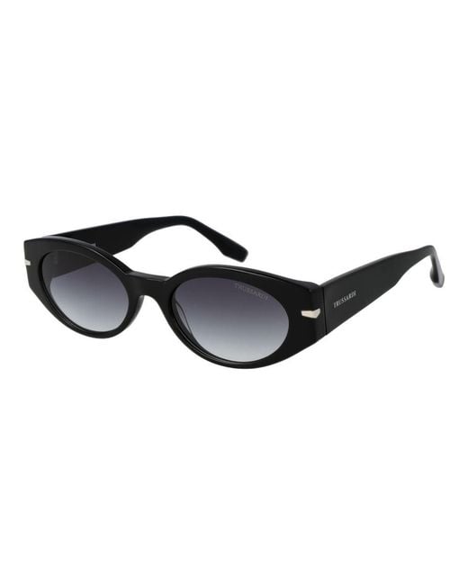 Trussardi Black Acetate Sunglasses