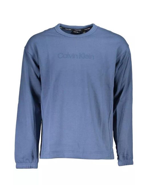 Calvin Klein Blue Cotton Sweater for men
