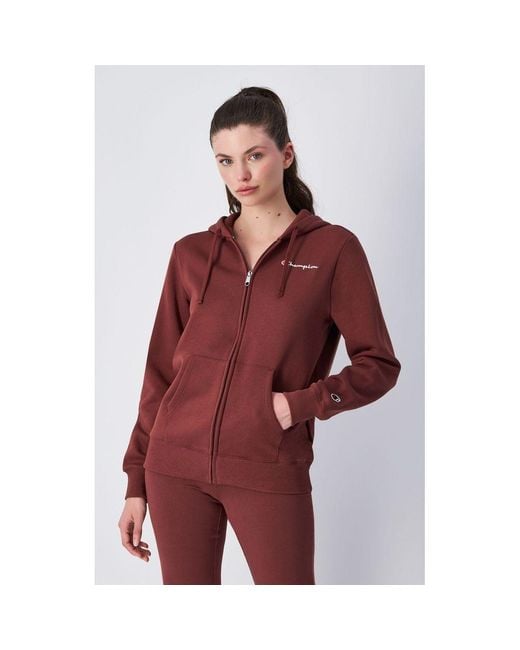 Champion Red Burgundy Cotton Sweatshirt