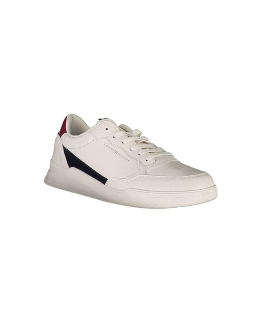 Tommy Hilfiger White Polyester Sneaker for men