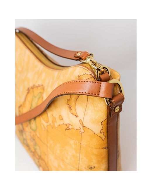 Alviero Martini 1A Classe Yellow Beige Leather Handbag
