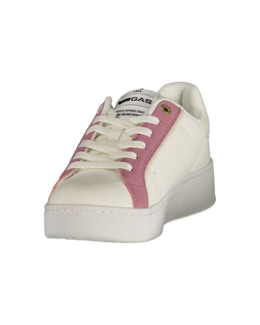 Gas Pink White Polyurethane 's Sneaker