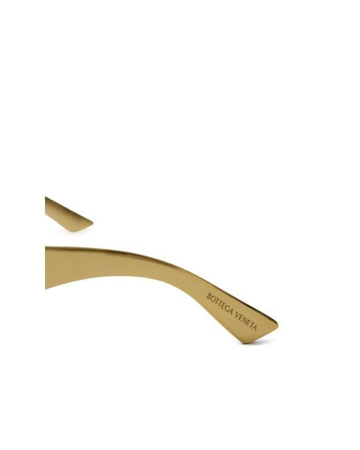 Bottega Veneta Metallic Gold Metal Sunglasses for men