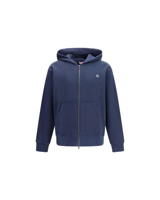 KENZO Blue Cotton Sweatshirt for men
