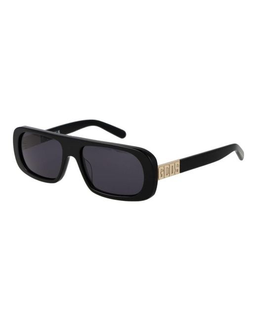 Gcds Black Plastic Sunglasses