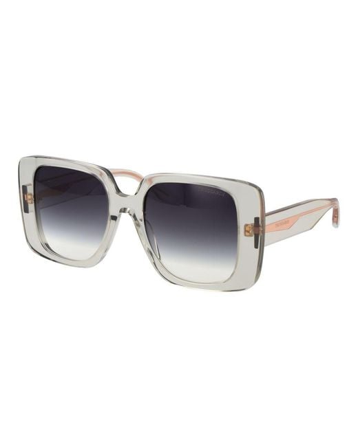 Trussardi Blue Gray Acetate Sunglasses