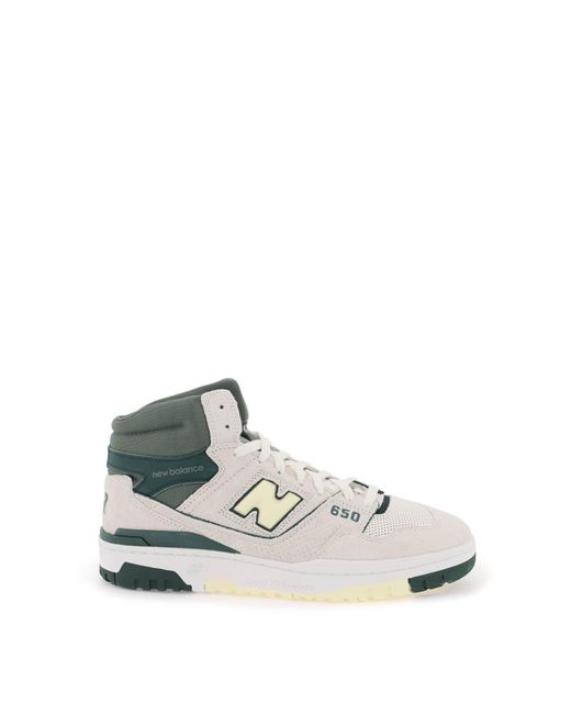 New Balance White 650 Sneakers