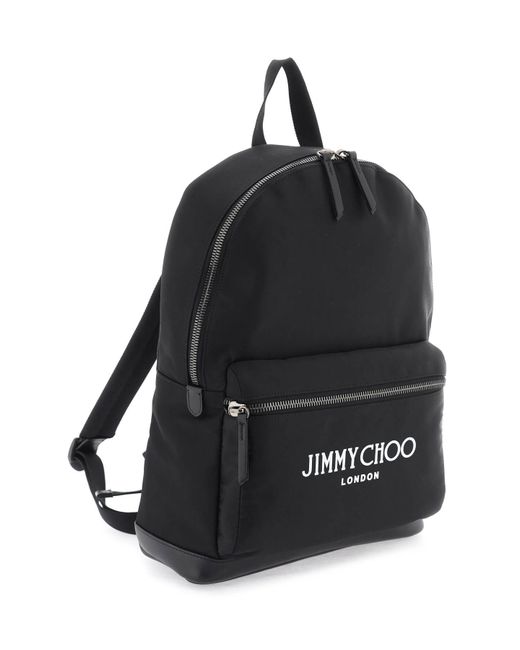 Jimmy Choo Black Wilmer Backpack for men